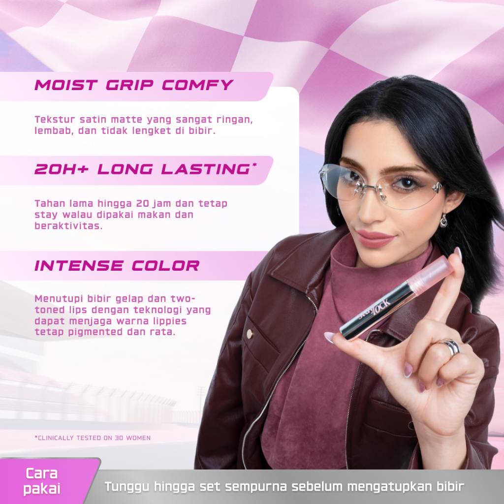 NEW SHADES ! DUO Wardah Staylock Lip Matte-Ombre StaylockxGlasting Liquid Lip-Duo Wearable Long lasting Lip Cream,Real Life Approved!-Lip Matte Ringan Nyaman Smooth FoodproofWaterproof Lipstick Lipcream IntenseTransferproof Tahan Lama Hingga 20jam*-Makeup - Gambar 3