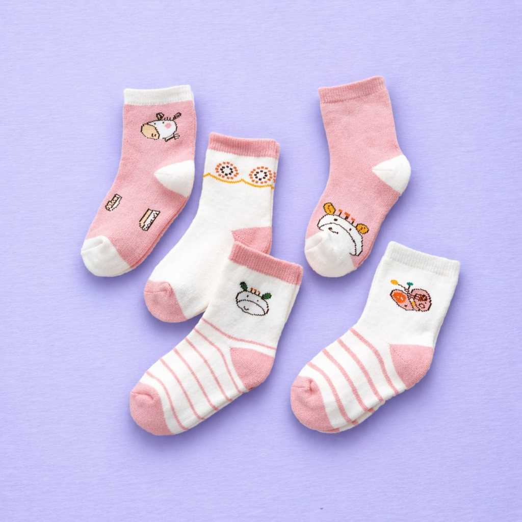 ZEBALTA - Kaos Kaki Motif Bayi Laki Laki Dan Perempuan Random - Gambar 2
