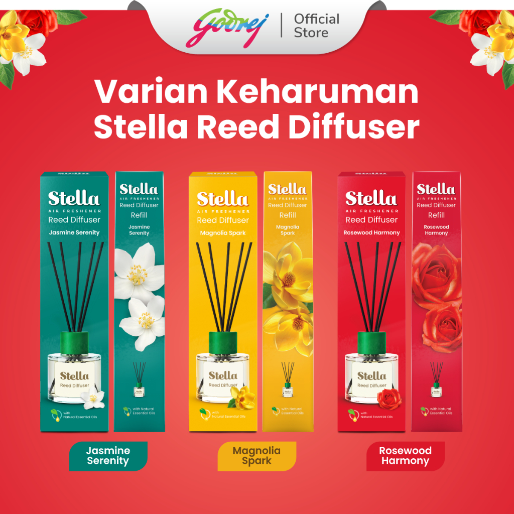 Stella Reed Diffuser Refill Rosewood Harmony 30 ml - Pengharum & Pewangi Ruangan Estetik - Gambar 4