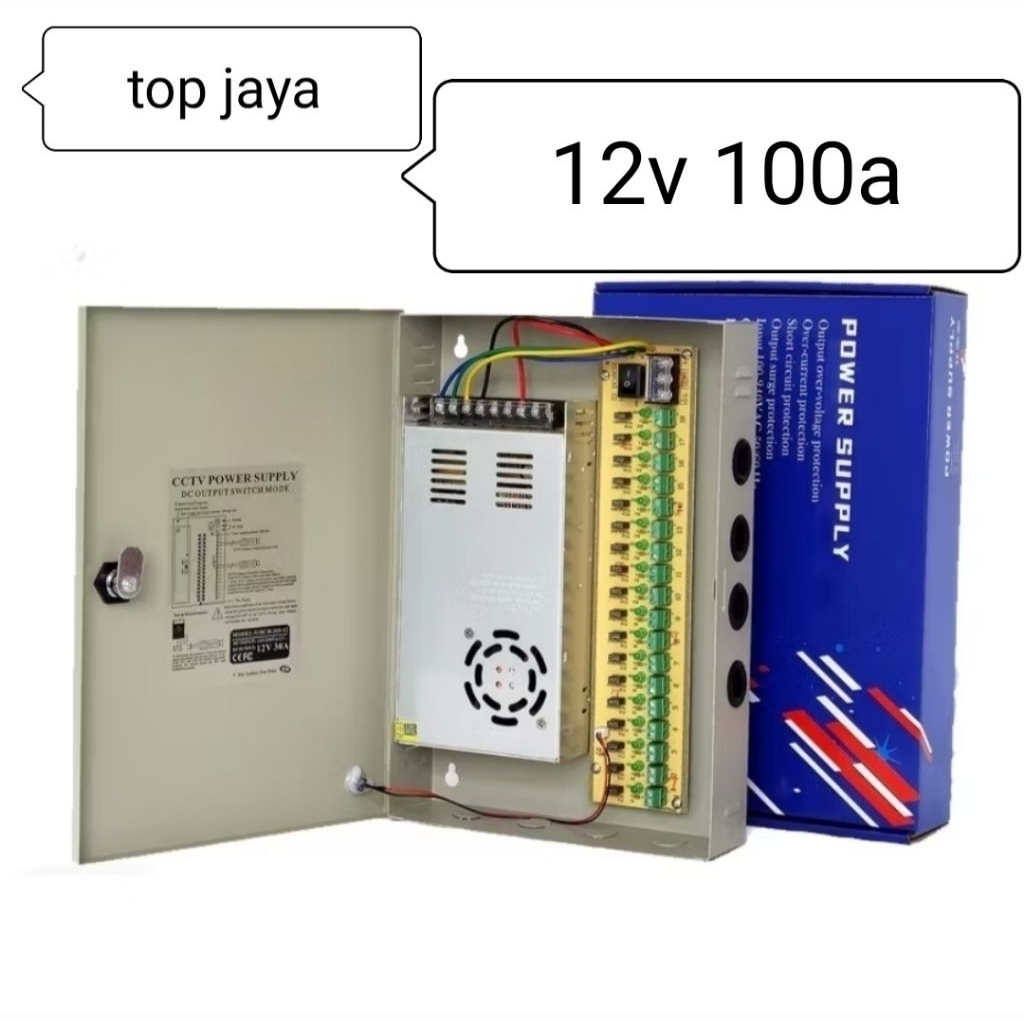 Top Adapter PSU Power Supply CCTV Box 12V 100A PSU BOX 100A 12V ...