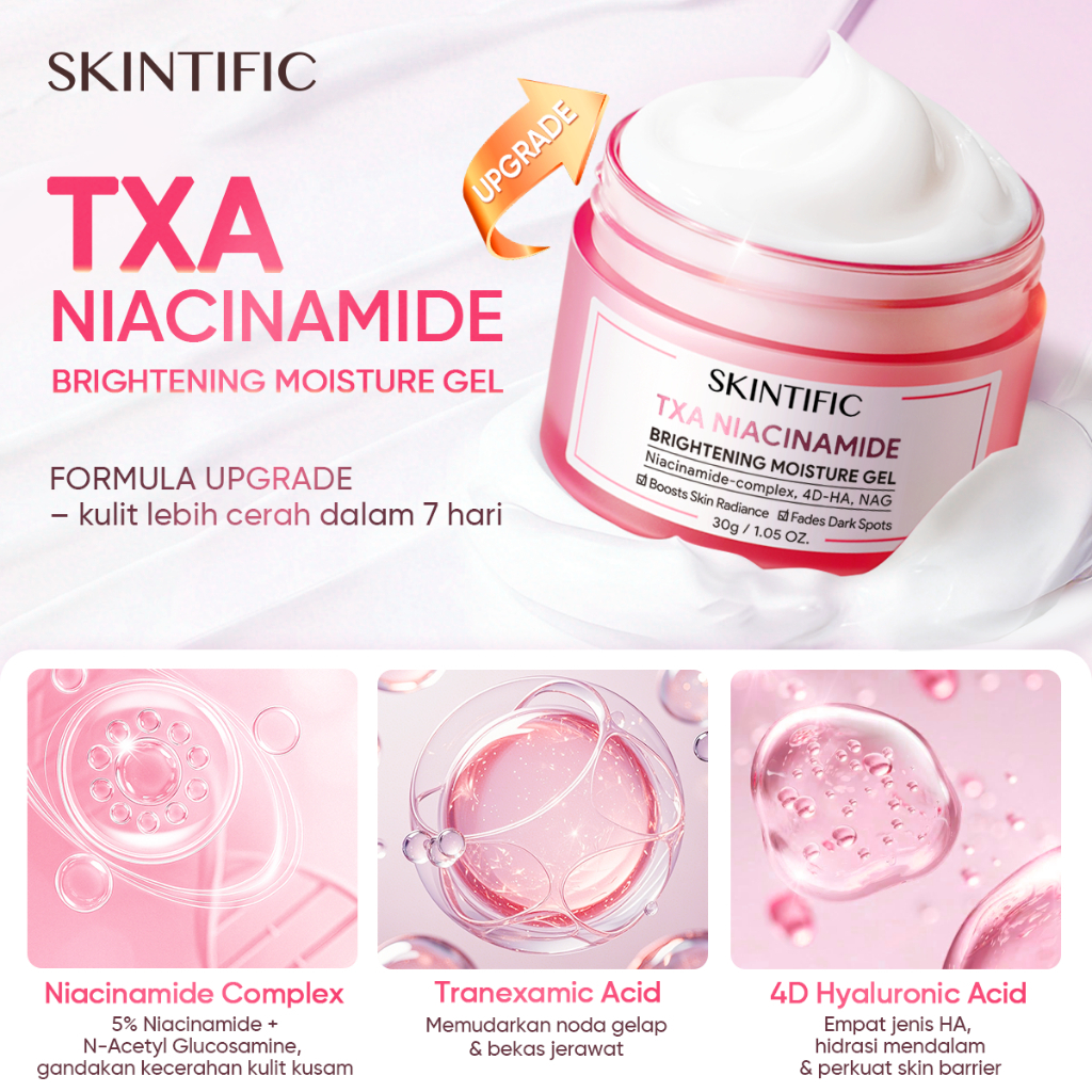 Skintific Gel Moisturizer 5X Ceramide Brightening - Gambar 4