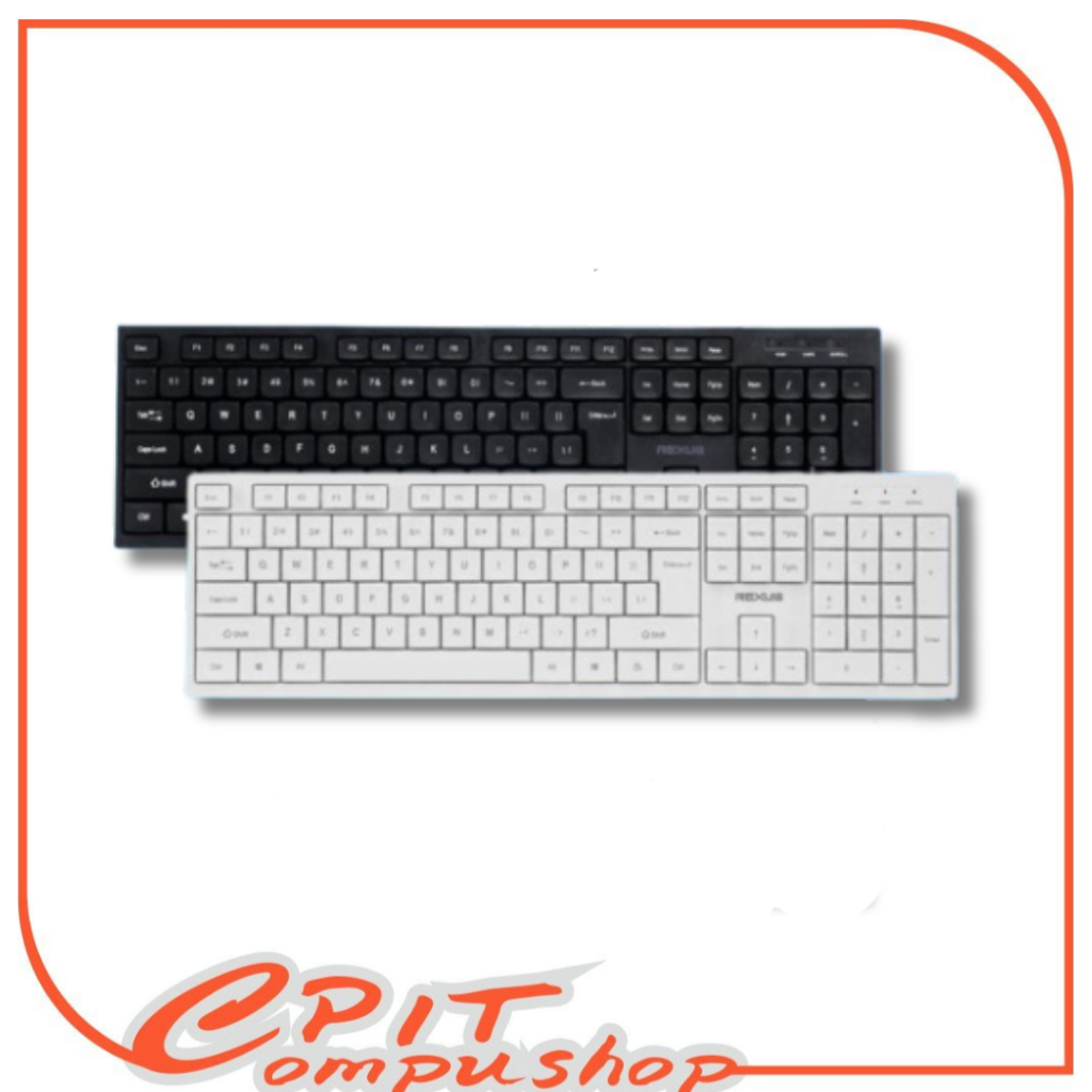 Rexus K293 Office Keyboard / K-293 Full Size Ergonomic Membrane ...