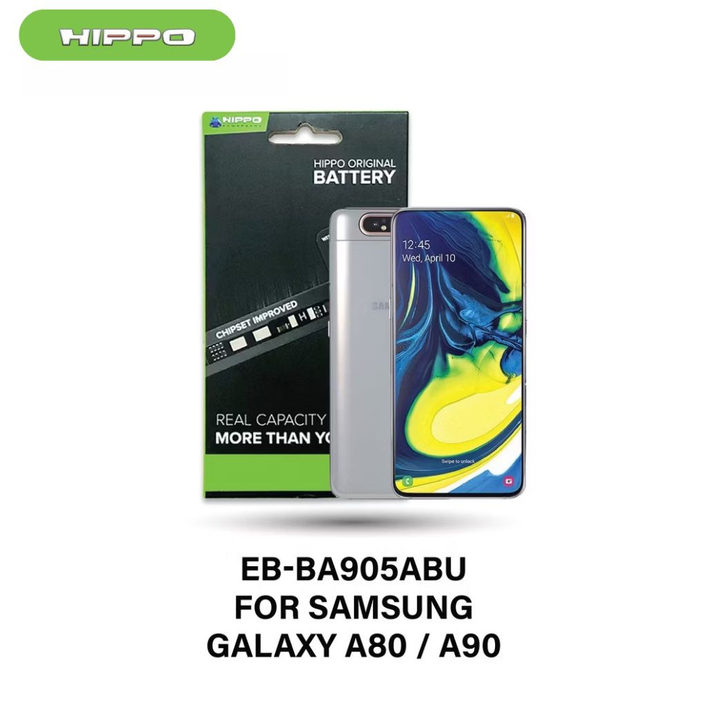 Hippo Baterai EB-BA905ABU SAMSUNG GALAXY A80 / A90 3700mAh Battery Batere Batrai Batre Original Cell Garansi resmi