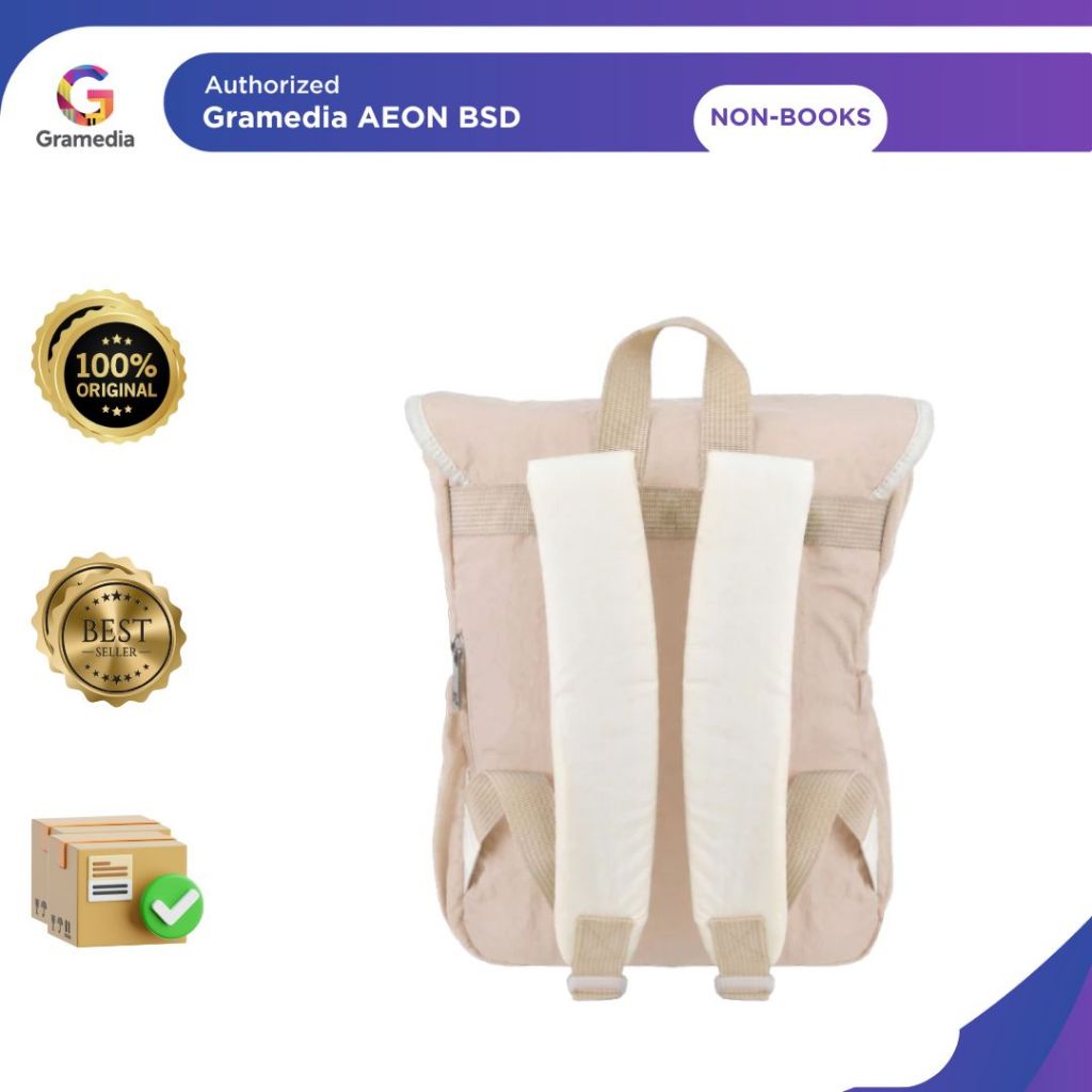 EVERSAC NONGNOI BACKPACK PINK IVORY - GRAMEDIA AEON MALL BSD - Gambar 3