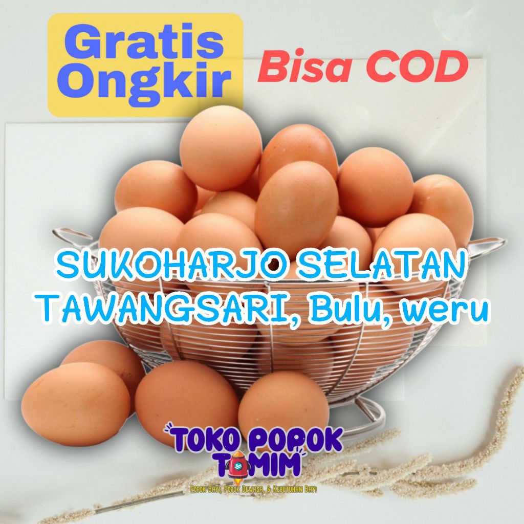 Telur Ayam Negeri Segar 1kg dan 800gr. langsung kirim