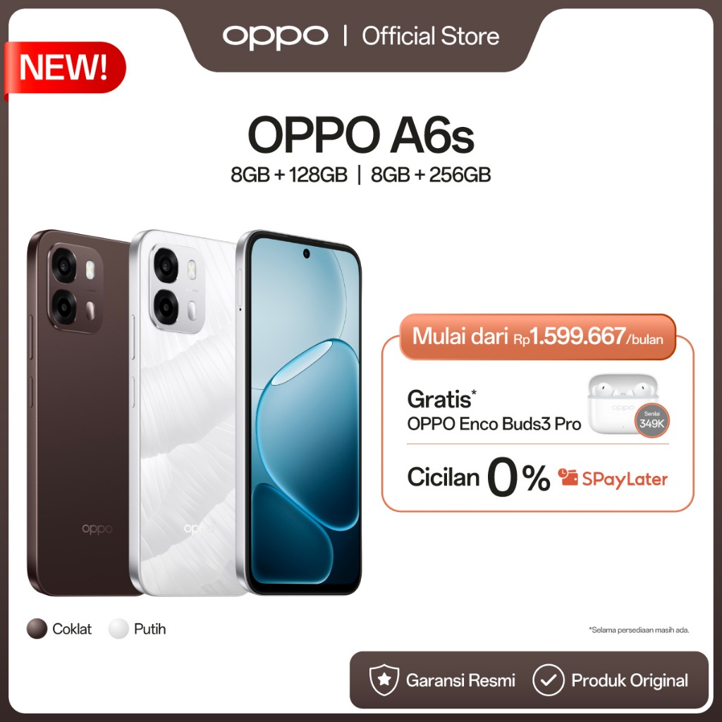 [NEW] OPPO A6s 8GB+128GB/256GB [7000mAh Large Battery, 80W SUPERVOOC Flash Charge, Underwater Photography IP69]