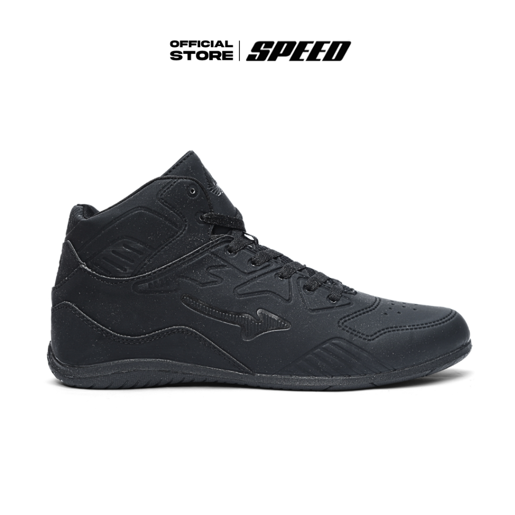 Speed - Peace Hi Brusel - Sepatu Sneakers Sekolah Formal Hitam pria wanita dewasa Uk 37-42 - Gambar 3