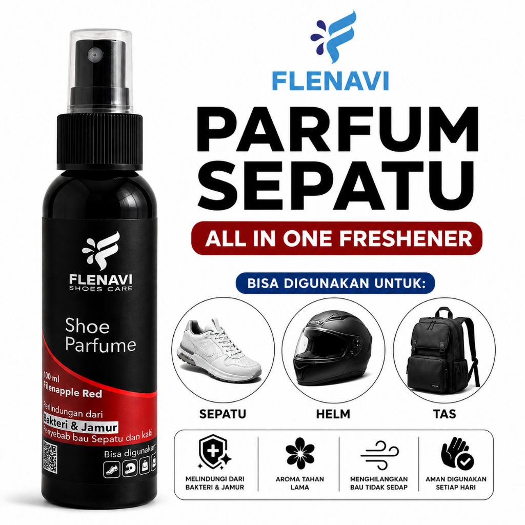 FLENAVI - Parfum Sepatu Penghilang Bau Kaki Anti Bakteri Pewangi Helm Jaket - Gambar 3