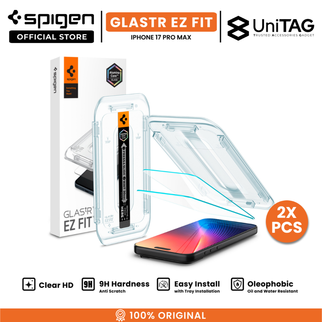 SPIGEN Special Live Tempered Glass for iPhone 17 Pro Max Glas tR EZ Fit 9H Clear Anti Gores Scratch