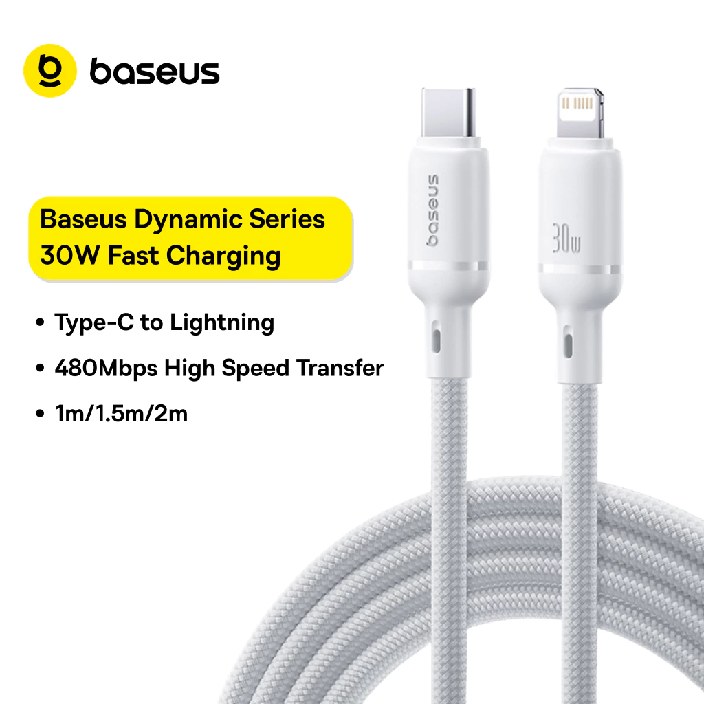 Baseus Smooth Power 2.4A/30W/60W Fast Charging Cable For iPhone