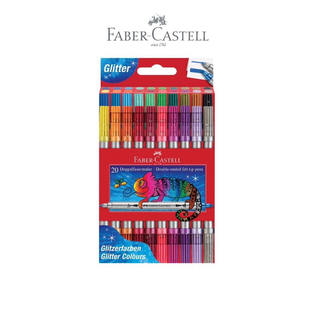 Faber-Castell DOUBLE ENDED FELT TIP PENS | 2 IN 1 MARKER PEN WARNA CERAH - Gambar 4