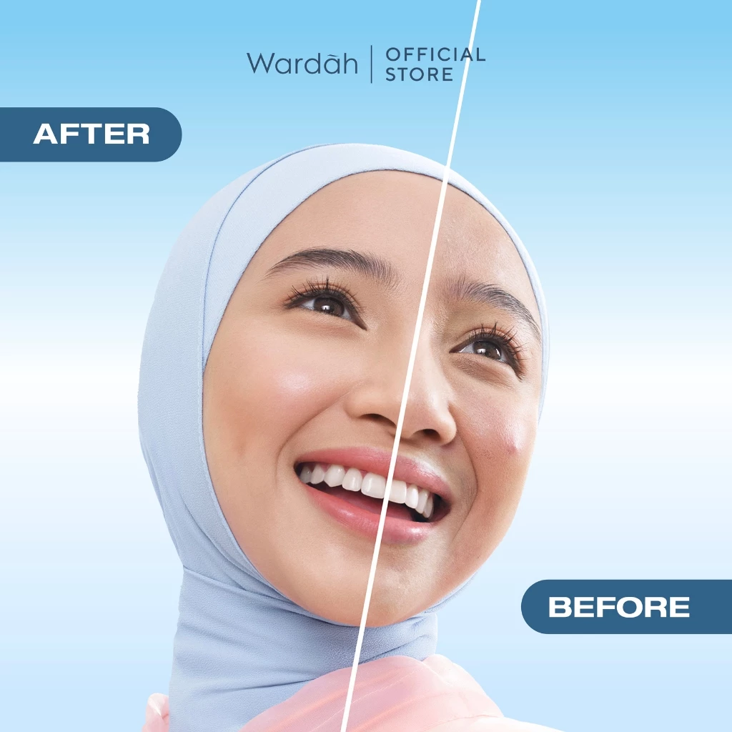 WARDAH TWC Lightening Powder Foundation Light Feel 12g Two Way Cake Bedak Padat Ringan Matte dengan Niacinamide Powder Compact Cushion untuk Skin Cerah Blur Tahan Lama All Skin Type Feel Glad No Cakey All Day Makeup - Gambar 4