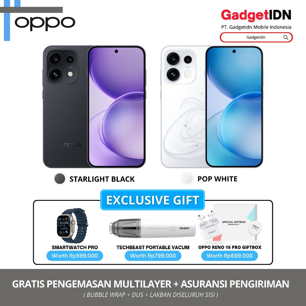 OPPO RENO 16 Pro 5G 12/256GB ( +12GB Extended RAM ) Garansi Resmi OPPO - Gambar 4