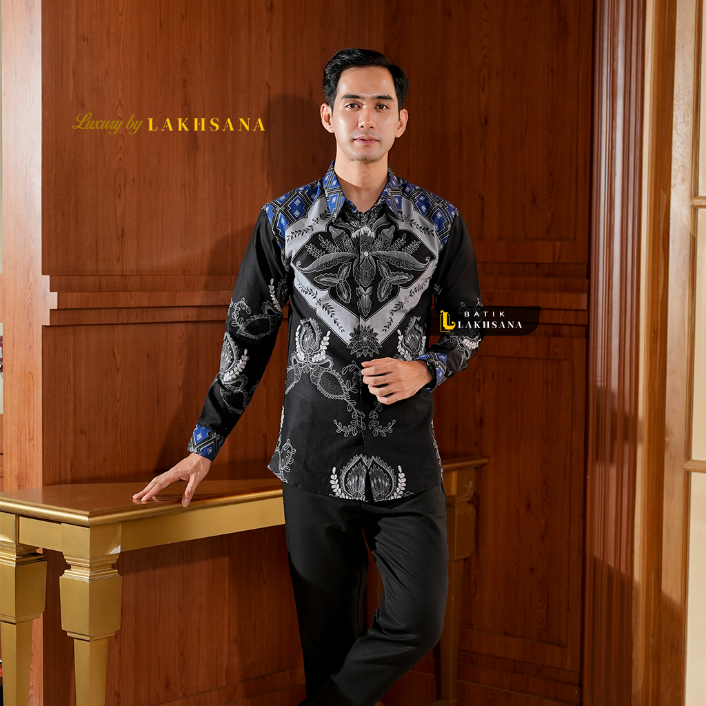 KEMEJA KATUN RAYAN LUXURY BY LAKHSANA | Premium Men's Batik Shirt ...