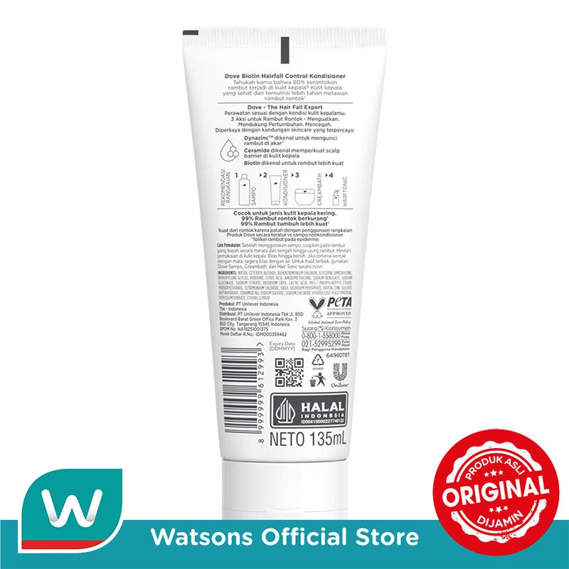 Dove Conditioner Biotin Hairfall Control 135ml - Gambar 3