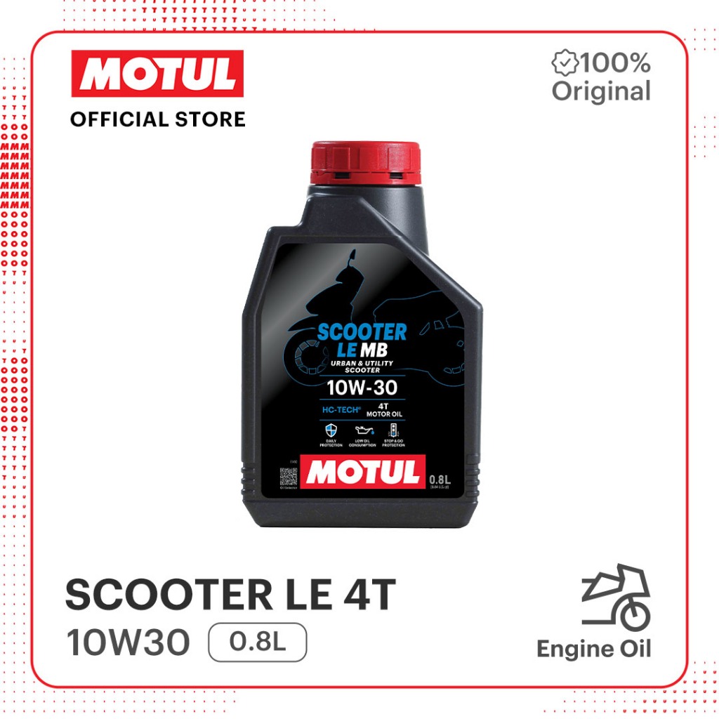 Oli Motor Motul SCOOTER LE 4T 10W30 0.8L II