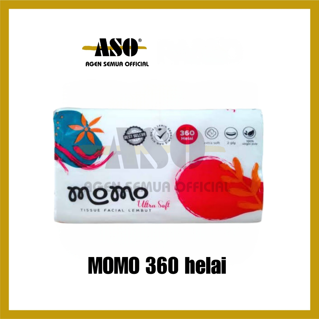Tisu Tissue Momo Tissue Facial Lembut 360 Helai 2 Ply ultra soft PROMO !!!