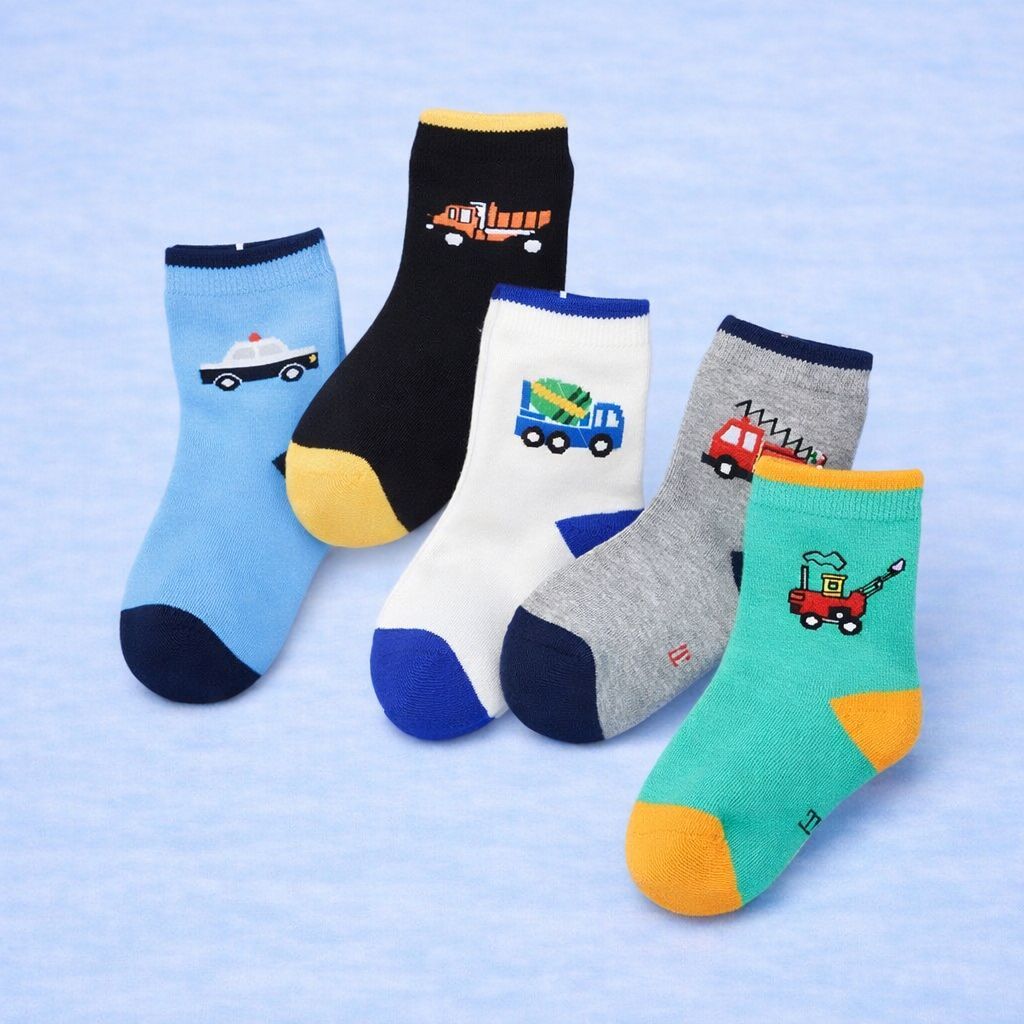 ZEBALTA - [Paket 12 Pasang] Kaos Kaki Anak Motif Karakter Perempuan Dan Laki-Laki Tk/Sd - Gambar 2