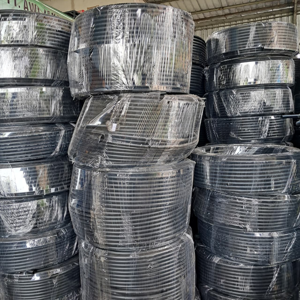 Fat Pipa HDPE 100 Meter 1/2 Inch PN10 Merk Sholin Shuanglin Selang Air Pipa Air Kualitas SNI PDAM PAM Perairan