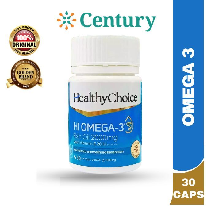 HEALTHY CHOICE HI OMEGA-3 30 KAPS / SUPLEMENT KESEHATAN / OMEGA 3 /MINYAK IKAN