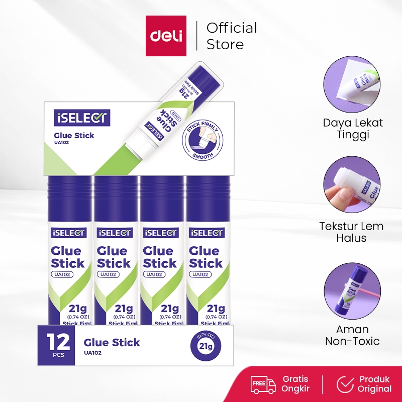 Deli I-Select Lem Serbaguna / All Purpose Glue Stick UA102 UA103