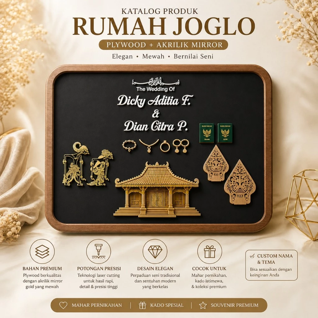 set mahar joglo gunungan rama shinta - bahan mahar
