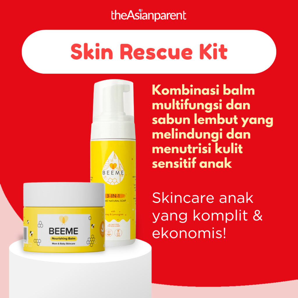 Paket Beeme Nourishing Balm 15g & Natural Soap 3 in 1 100ml Wangi Enak Skin Rescue Kit Baby