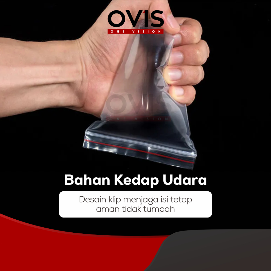 Plastik Klip 4x6 cm Ziplock Zipper Lock Kantong PE Obat Isi 100 Pcs - Gambar 3