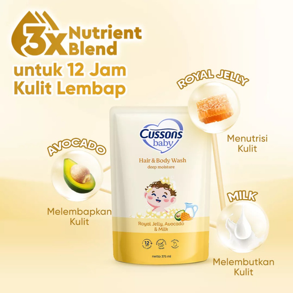 Cussons Sabun Mandi Bayi 2in1 Deep Moisture - Gambar 2