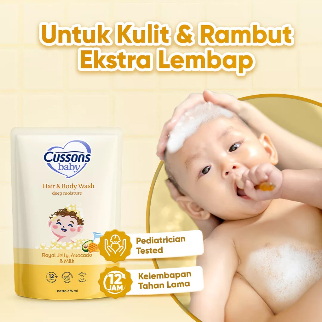Cussons Sabun Mandi Bayi 2in1 Deep Moisture - Gambar 3