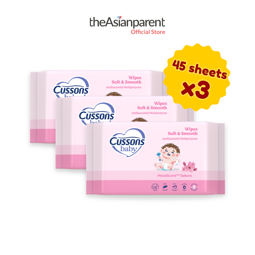 Tisu Basah Bayi Cussons Bundle Tripack Baby Wet Wipes - Untuk Ganti Popok - Isi 45 lembar x 3 Pack Tisu - Gambar 3