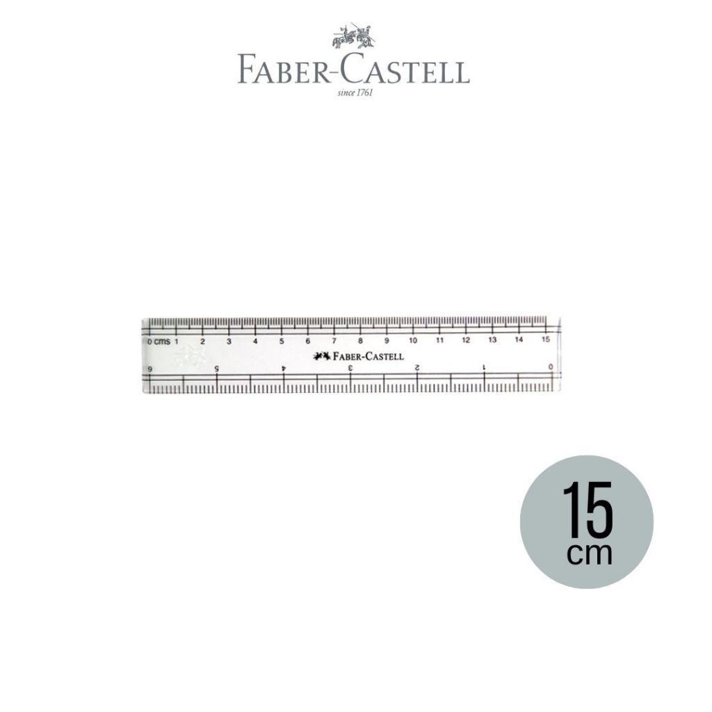 Faber-Castell Penggaris Ruler Scale Sekolah 15cm - Gambar 2