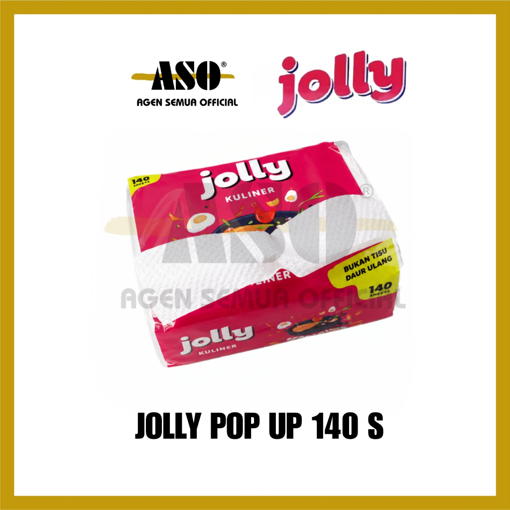 [ Paket isi 10 ] Tisu Tissue JOLLY POP UP kuliner napkin 140s tisu serbaguna PROMO !!! - Gambar 2