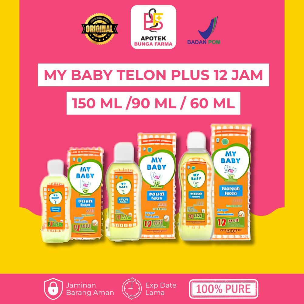 Minyak Telon Bayi My Baby dengan Perlindungan Nyamuk hingga 12 Jam 60ml / 90ml