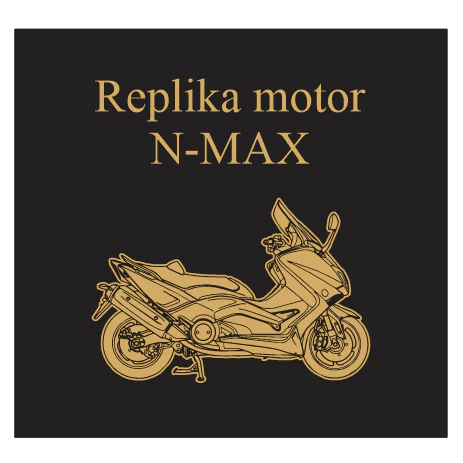 replika motor n-max bahan mirror gold - Gambar 2