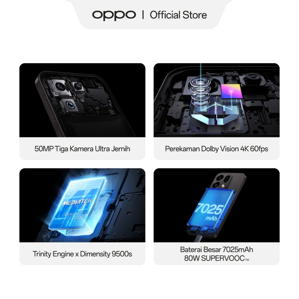 [BARU] OPPO Find X9s 12GB+256GB/512GB [50MP Tiga Kamera, Baterai Besar 7025mAh 80W SUPERVOOC, MediaTek Dimensity 9500s] - Gambar 4
