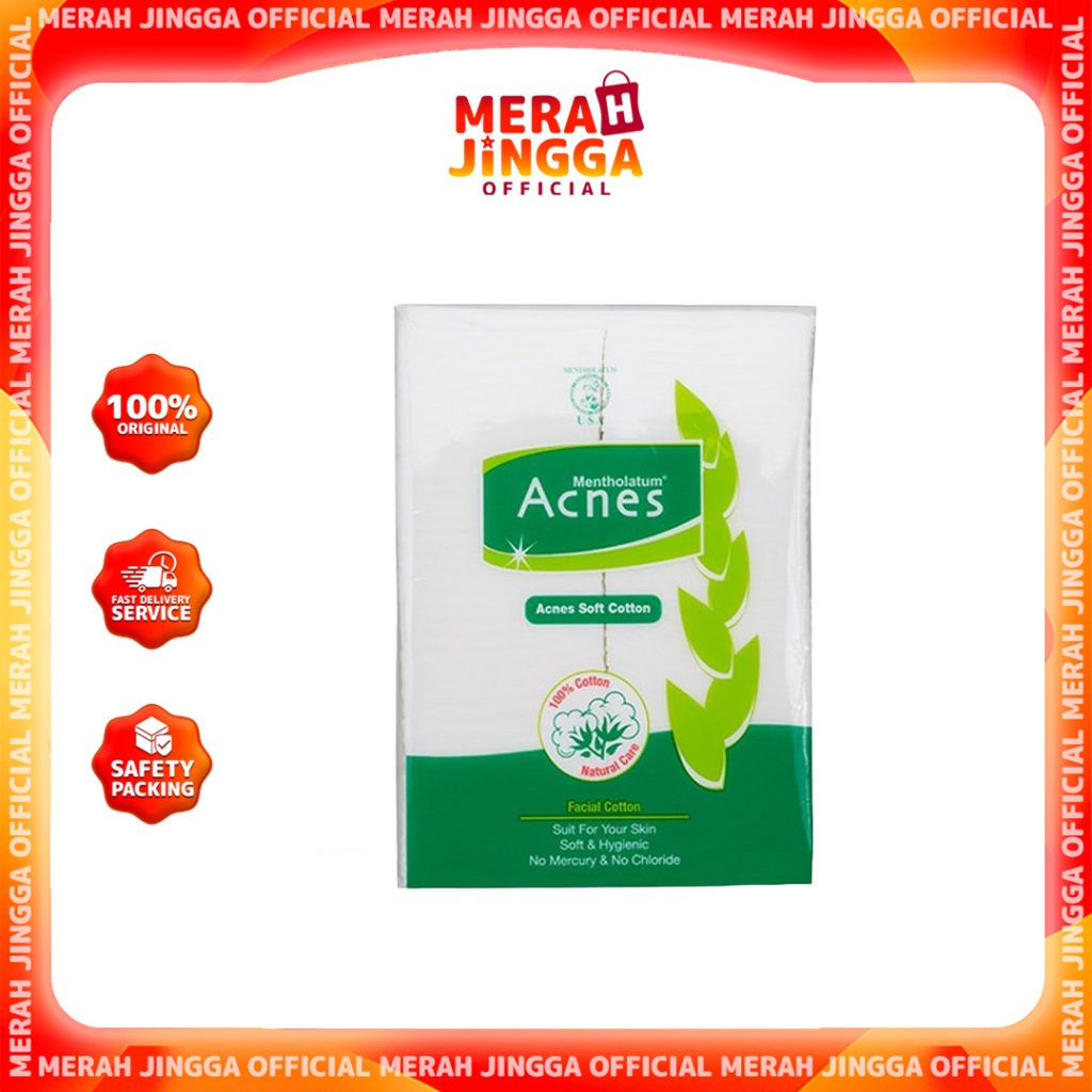 Acnes Soft Cotton - 35gr / Merah Jingga Official