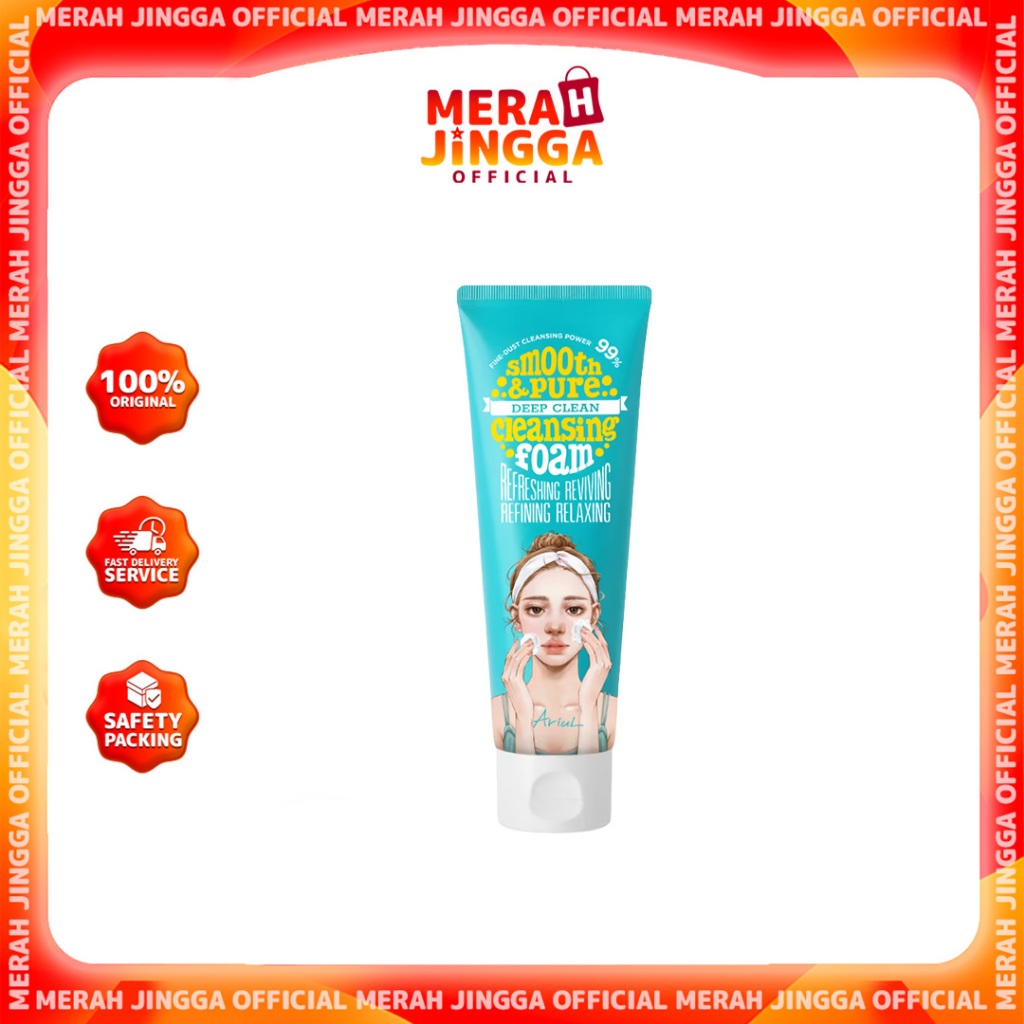 Ariul Smooth And Pure Cleansing Foam 80m / Merah Jingga Official