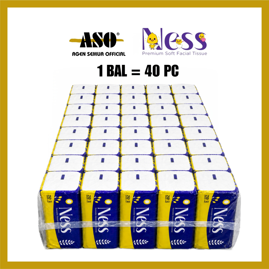 [ BAL ] Tissue Tisu NESS 250 sheet 2ply facial tissue ( ISI 40 )