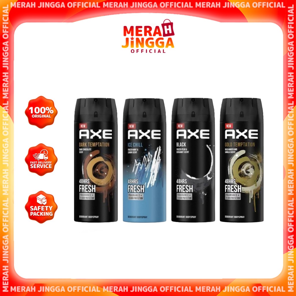 Axe Men Deodorant Body Spray 135ml / Merah Jingga Official