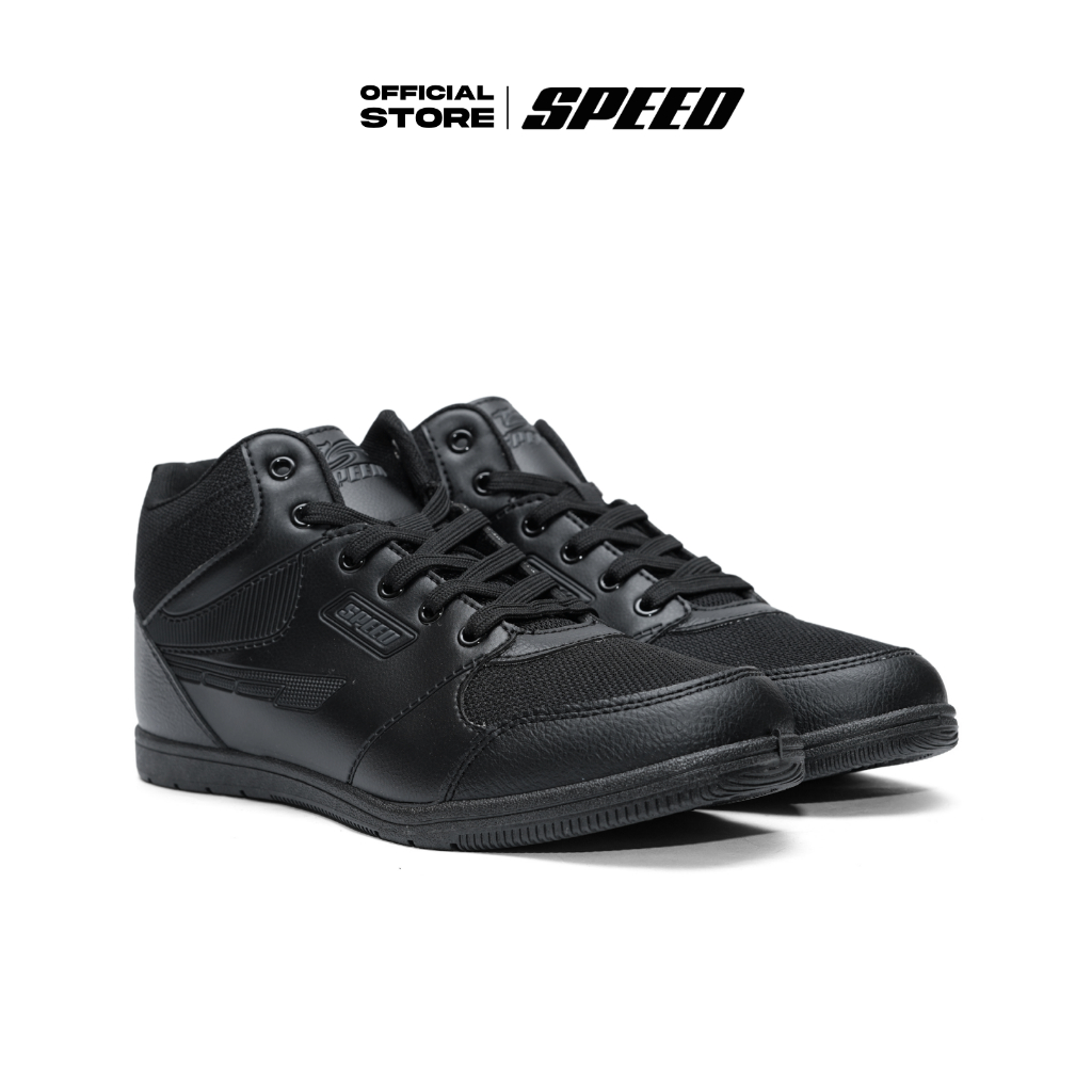 Speed - Frontier High Beatus - Sepatu Sneakers Sekolah Formal Hitam pria wanita dewasa Uk 37-42