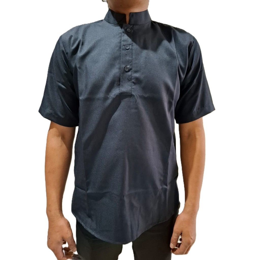 KONG BAJU KOKO MODEL CIANGI / KERAH MANDARIN / KERAH SHANGHAI BAHAN TNT MEWAH PREMIUM LEMBUT seragam - Gambar 3
