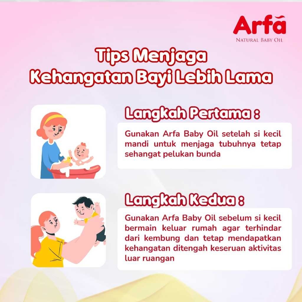 Arfa Baby Oil 100ml - Minyak Telon Membantu Melegakan Batuk & Pilek Anak - 1 Botol - Gambar 4