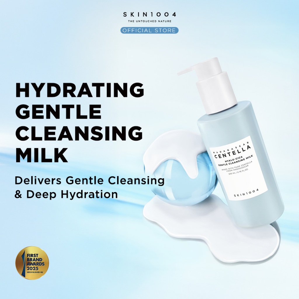 SKIN1004 Madagascar Hyalu-Teca All Day Routine Set (Centella Hyalu-Cica Gentle Cleansing Milk 200ml + Hyalu-Teca Plumping Ampoule 50ml + Hyalu-Teca Glass Skin Milk 210ml + Hyalu-Teca Firming Cream 50ml + Hyalu-Cica Water-Fit Sun Serum 50ml) - Gambar 2