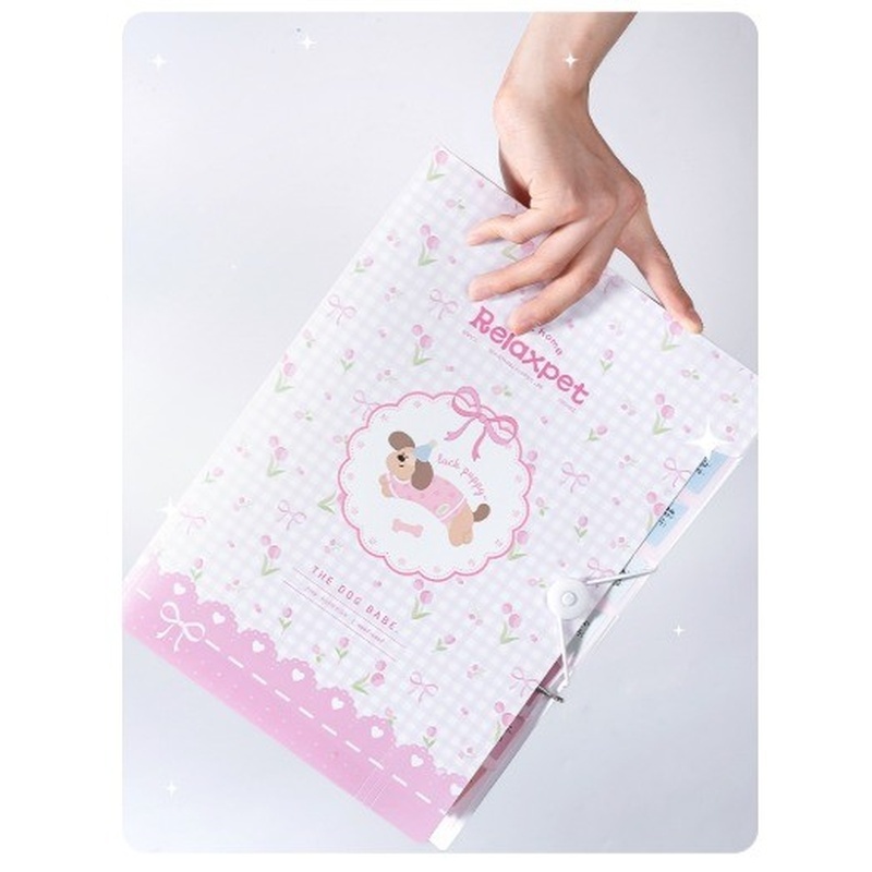 Deli Map Dokumen Harmonika / Expanding File A4 Pink Biru PM303 - Gambar 2