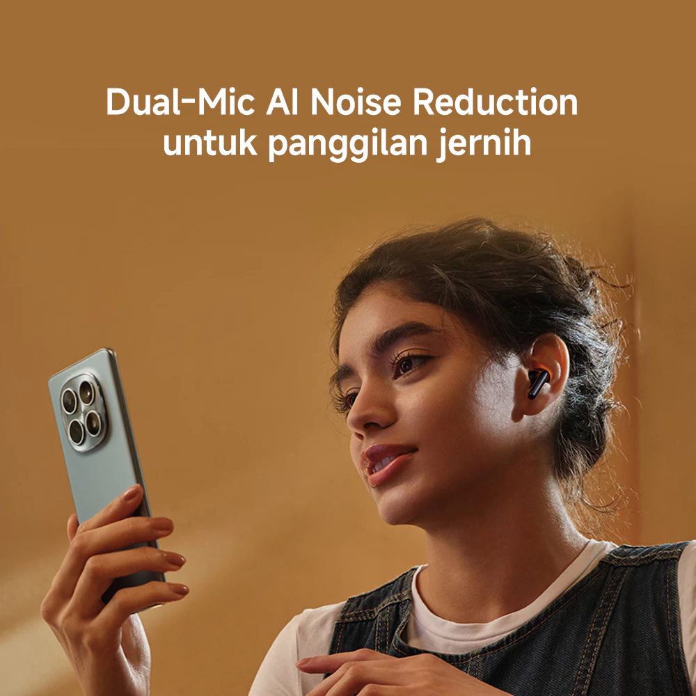 Xiaomi Redmi Buds 8 Active | Driver 14,2mm Titanium | Dual-Mic AI Noise Reduction | Desain semi in-ear ergonomis | Baterai hingga 37 jam charging case | TWS Earphone Bluetooth [Xiaomi Official Store] - Gambar 3