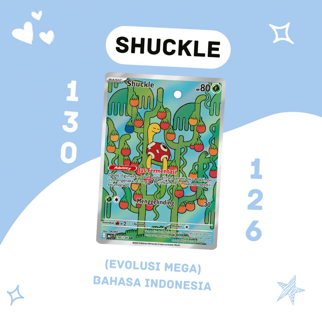Shuckle AR MA1 130/126 Pokemon TCG Indonesia | Shopee Singapore