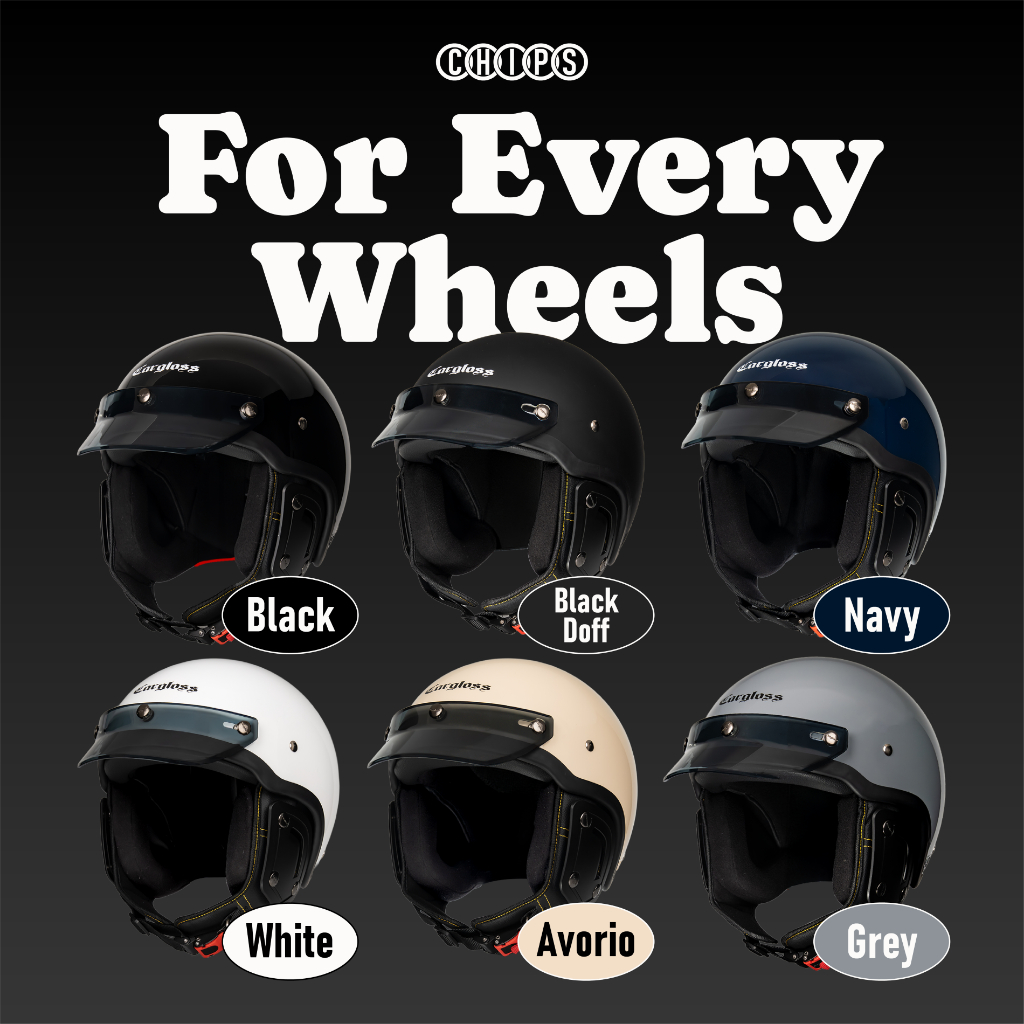 Cargloss CFS Chips Retro Helm Half Face