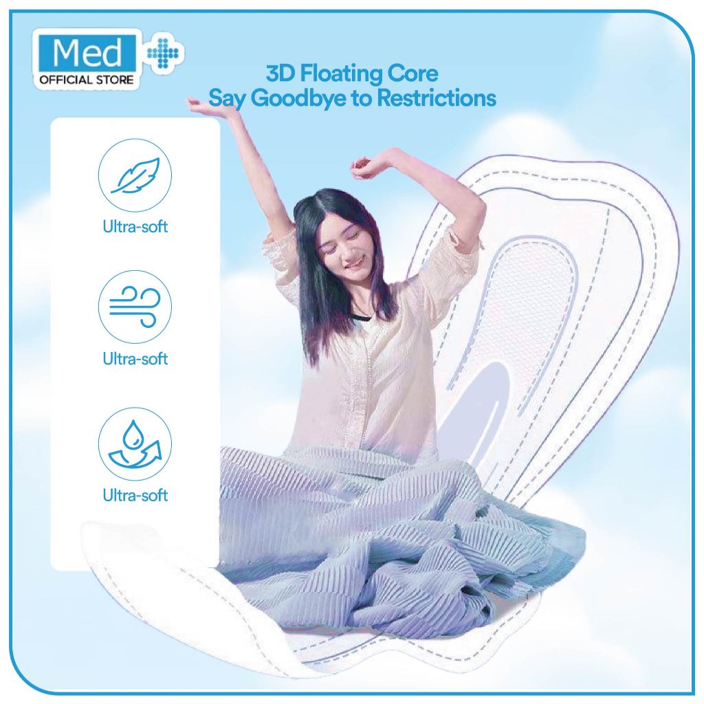 Med+ Pembalut Pocket Size Ultrathin / Pembalut Organik (Chlorine free) - Gambar 2