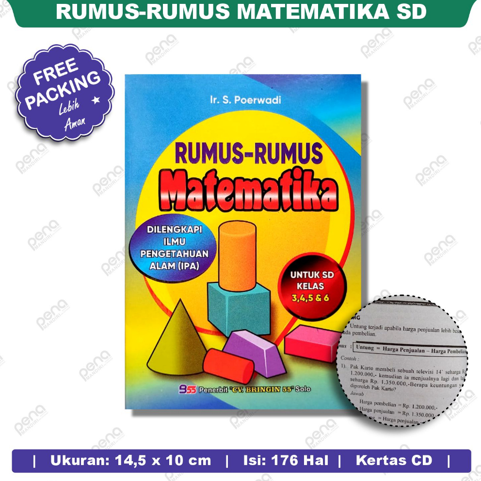 Elementary School Mathematics Formula Book | Complete Mathematics ...